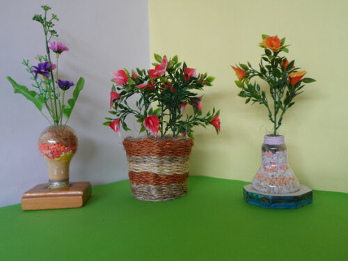 Arranjo Floral em Vaso de Sisal
