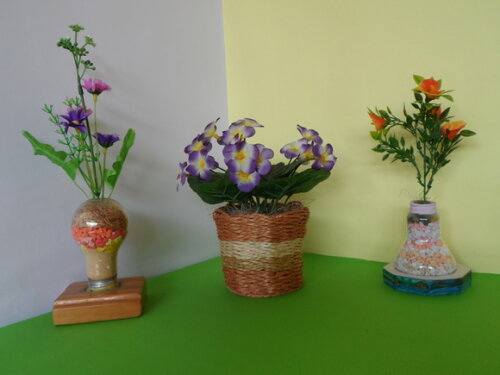 Arranjo Floral em Vaso de Sisal