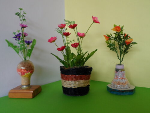 Arranjo Floral em Vaso de Sisal