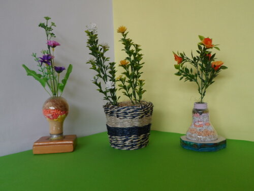 Arranjo Floral em Vaso de Sisal