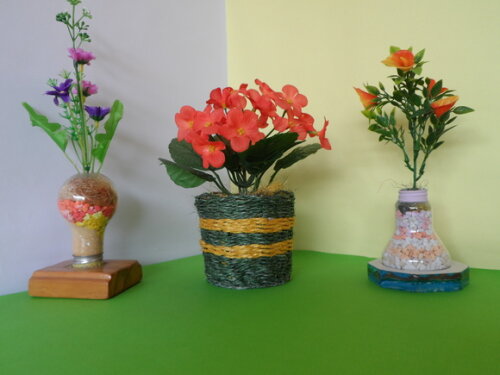 Arranjo Floral em Vaso de Sisal