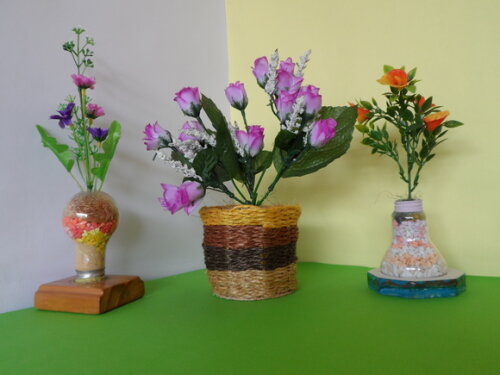Arranjo Floral em Vaso de Sisal