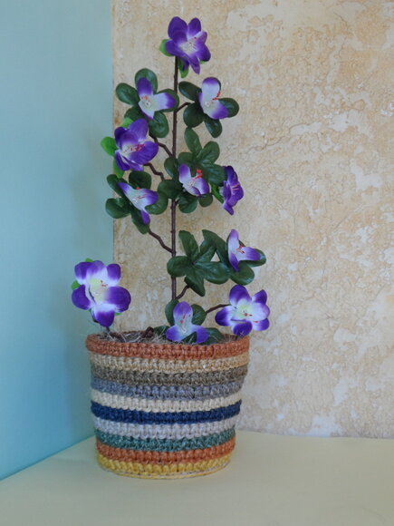 Arranjo Floral em Vaso de Sisal
