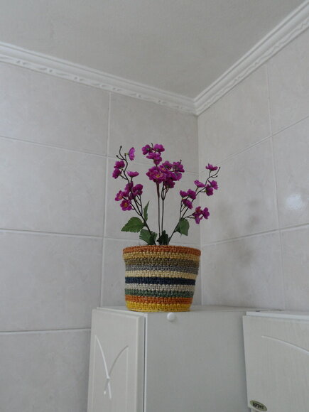 Arranjo Floral em Vaso de Sisal
