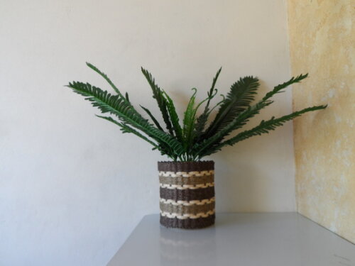 Arranjo Floral em Vaso de Sisal