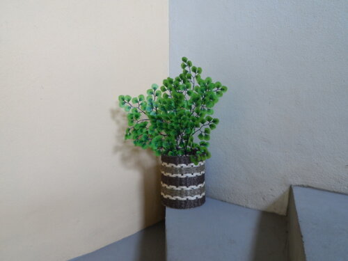 Arranjo Floral em Vaso de Sisal