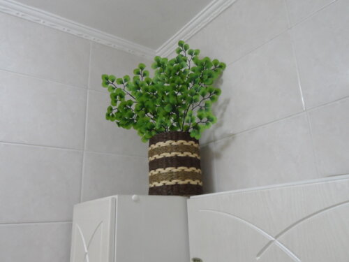 Arranjo Floral em Vaso de Sisal