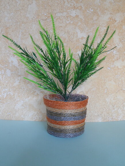 Arranjo Floral em Vaso de Sisal