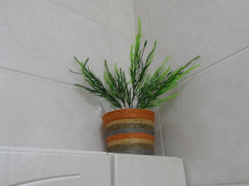 Arranjo Floral em Vaso de Sisal