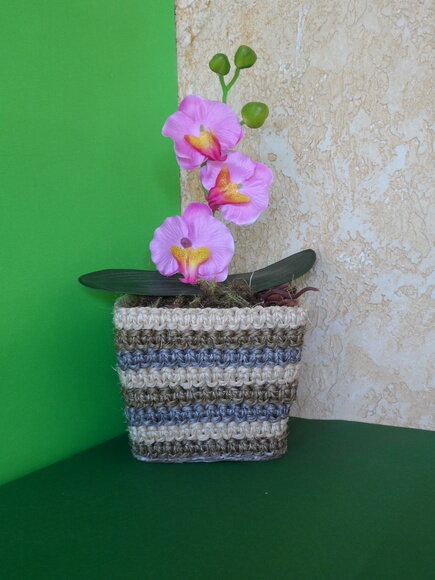 Arranjo Floral em Vaso de Sisal