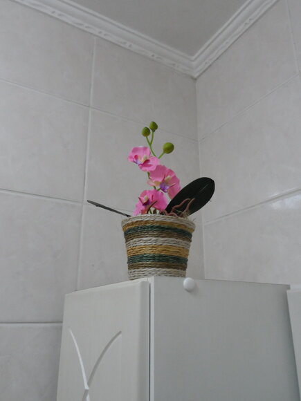Arranjo Floral em Vaso de Sisal