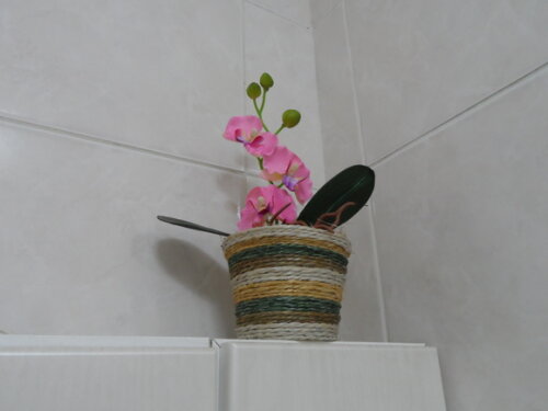 Arranjo Floral em Vaso de Sisal