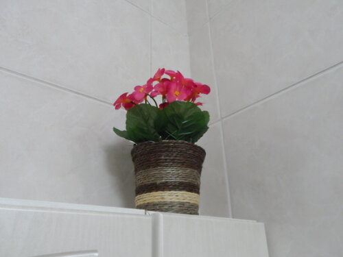 Arranjo Floral em Vaso de Sisal