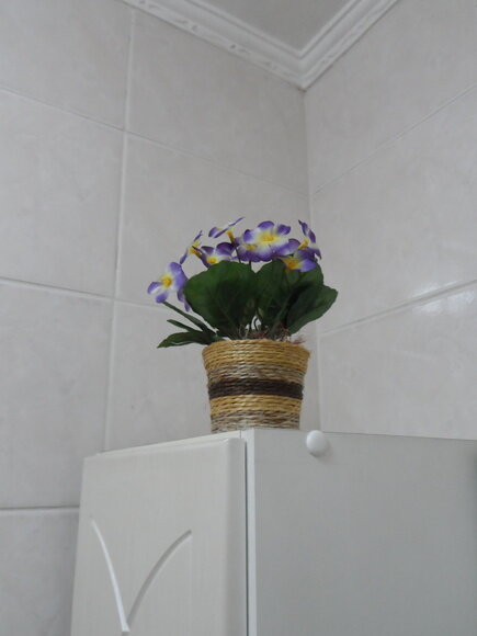 Arranjo Floral em Vaso de Sisal