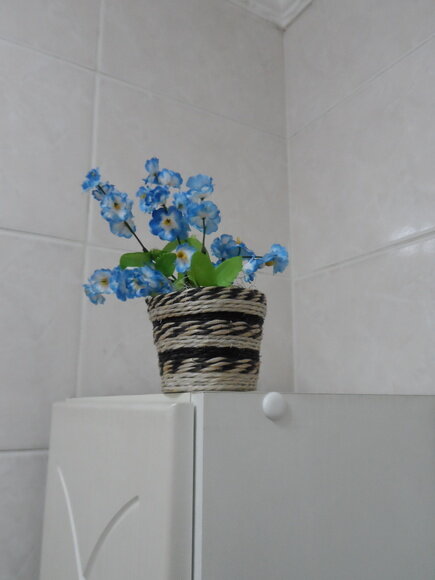Arranjo Floral em Vaso de Sisal