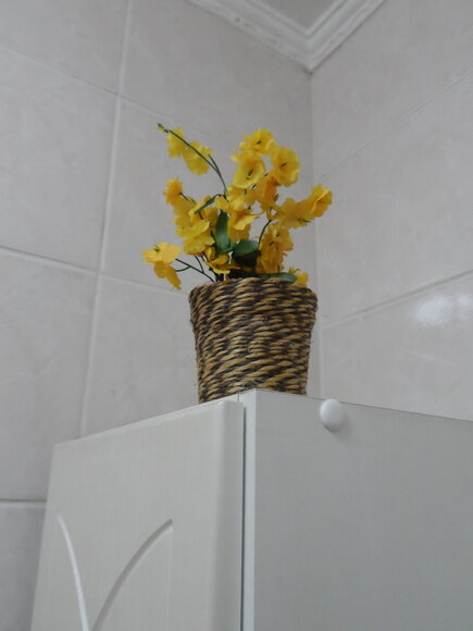 Arranjo Floral em Vaso de Sisal
