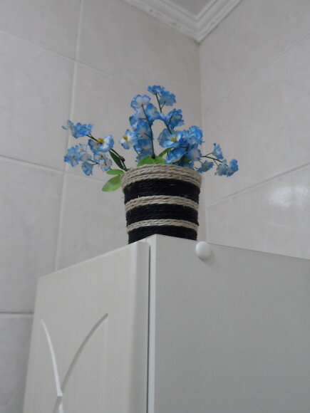 Arranjo Floral em Vaso de Sisal