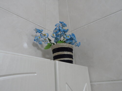 Arranjo Floral em Vaso de Sisal