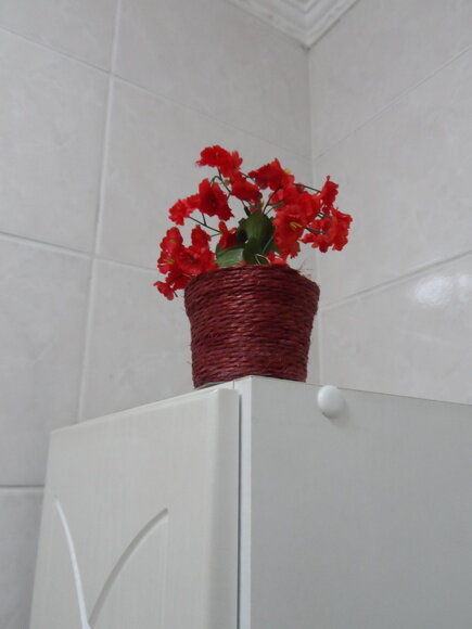 Arranjo Floral em Vaso de Sisal