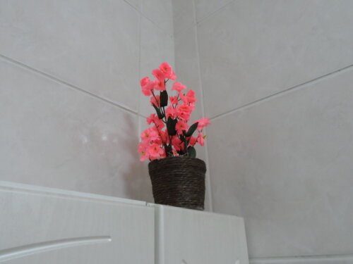 Arranjo Floral em Vaso de Sisal