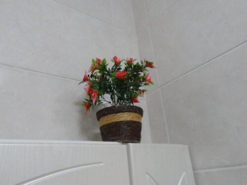 Arranjo Floral em Vaso de Sisal