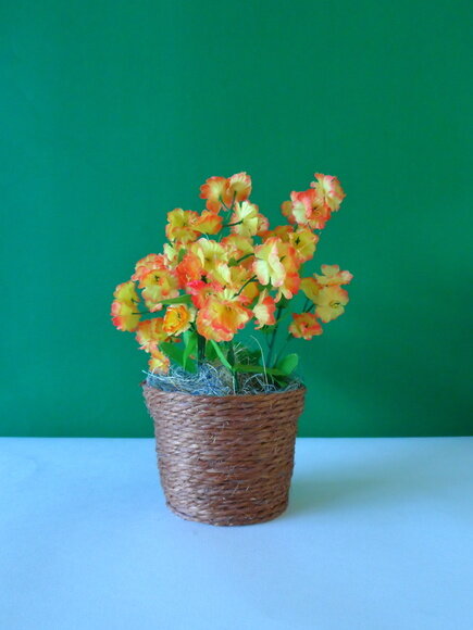 Arranjo Floral em Vaso de Sisal