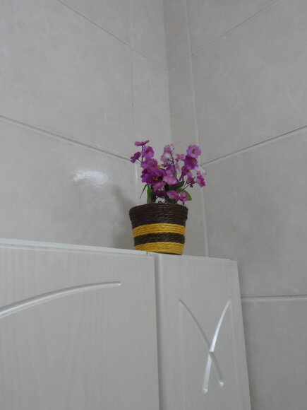 Arranjo Floral em Vaso de Sisal