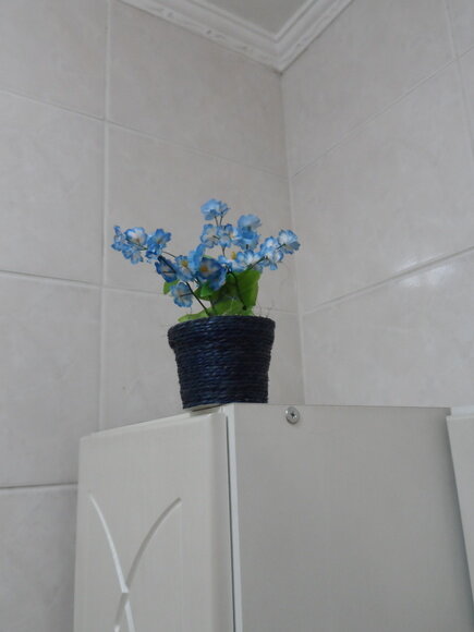Arranjo Floral em Vaso de Sisal