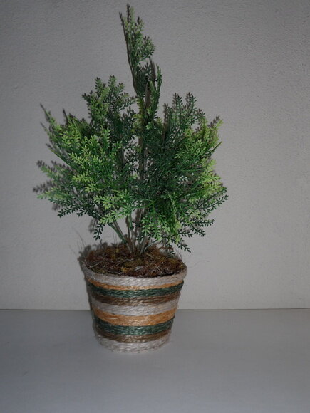 Arranjo Floral em Vaso de Sisal
