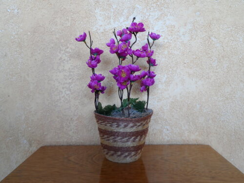 Arranjo Floral em Vaso de Sisal