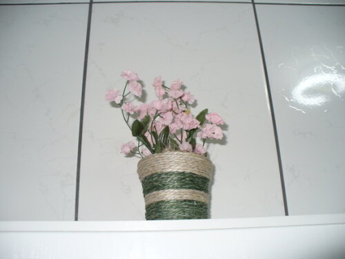Arranjo Floral em Vaso de Sisal