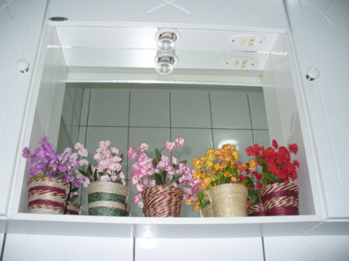 Arranjo Floral em Vaso de Sisal