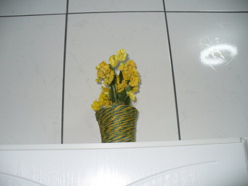 Arranjo Floral em Vaso de Sisal