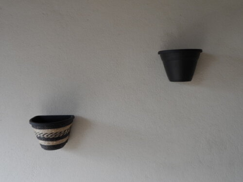 Vaso Parede Decorado com Sisal