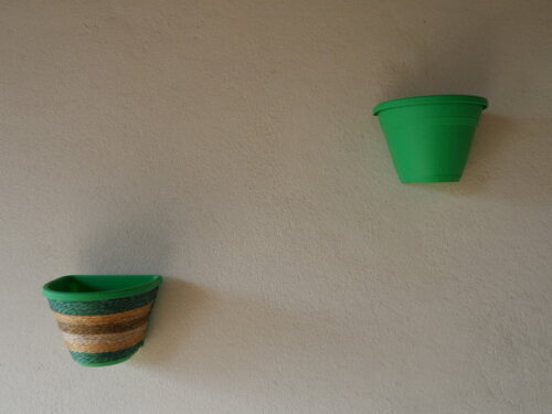 Vaso Parede Decorado com Sisal