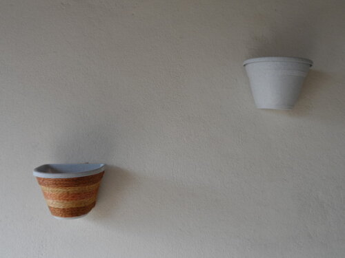 Vaso Parede Decorado com Sisal