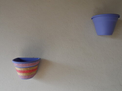Vaso Parede Decorado com Sisal