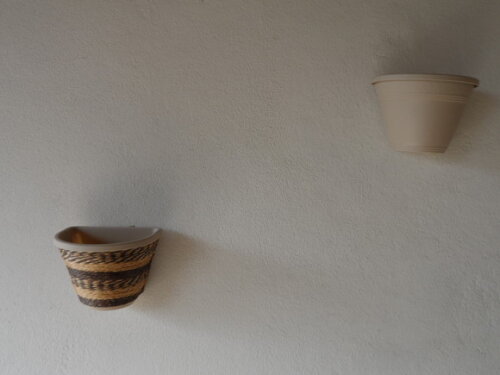 Vaso Parede Decorado com Sisal