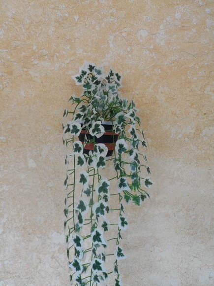 Vaso Parede Decorado com Sisal