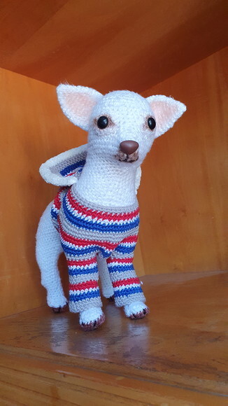 chihuahua de amigurumi