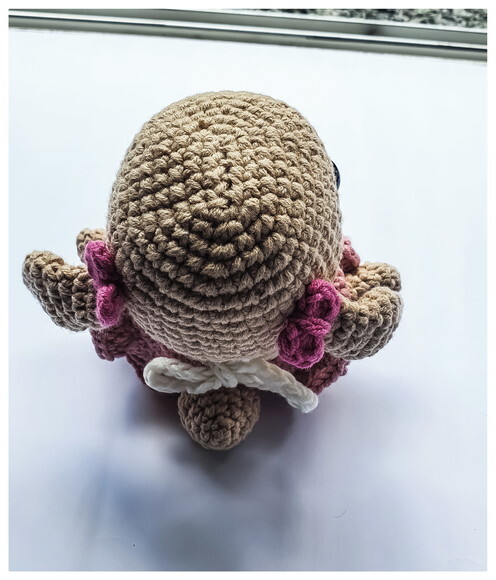 filhinha coelha popsom amigurumi