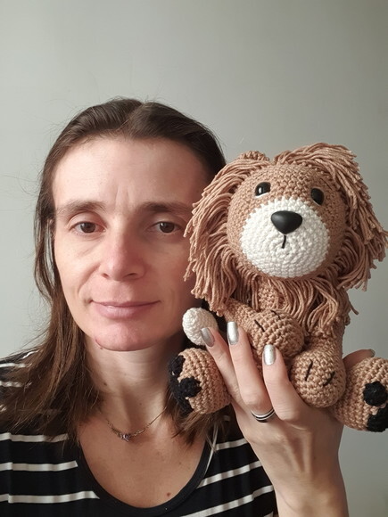 leão amigurumi