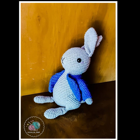 papai coelho popsom amigurumi