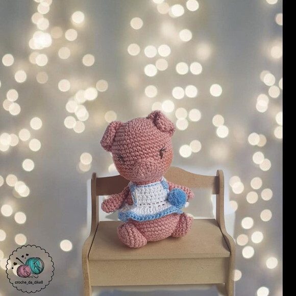 porquinha nice amigurumi