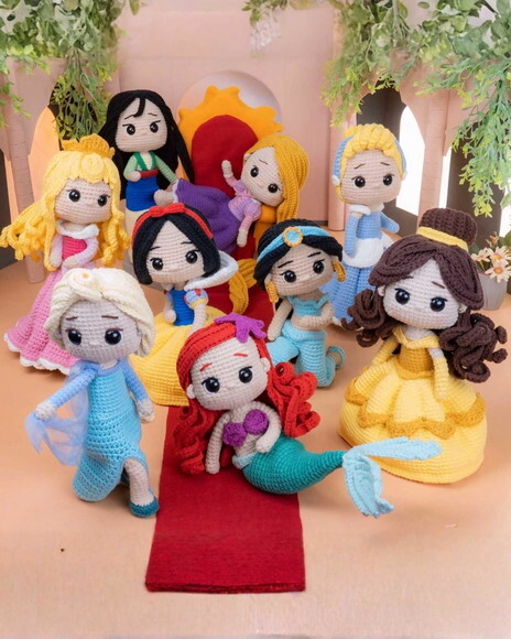Princesas da Disney Amigurumi Cada