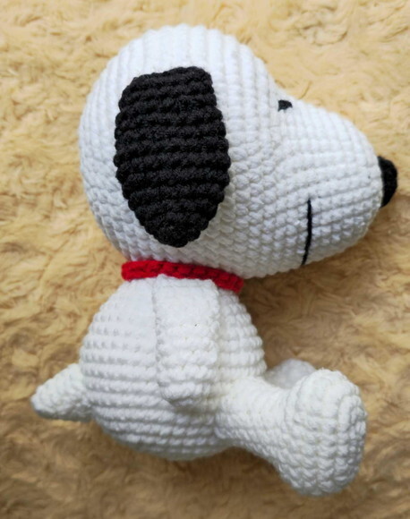 Snoopy em Amigurumi