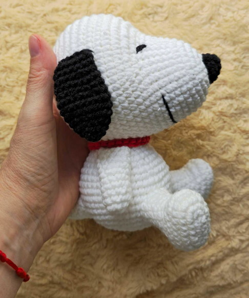 Snoopy em Amigurumi