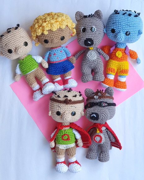 turma doug funnie croche amigurumi