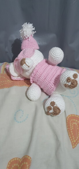 urso soneca amigurumi