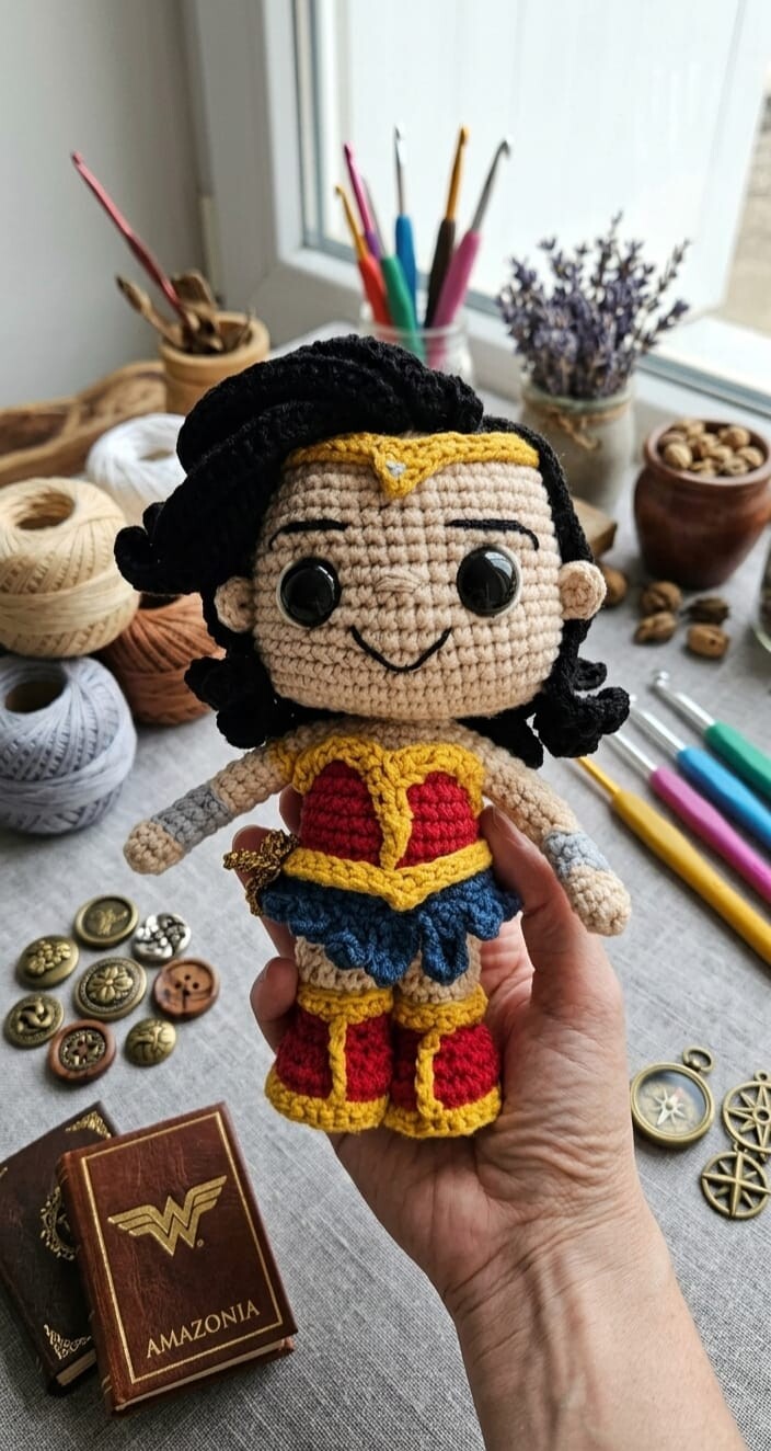 Super Herois e Viloes Amigurumi (cada)